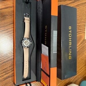 Stuhrling Original Beige and Silver Women's Watch
